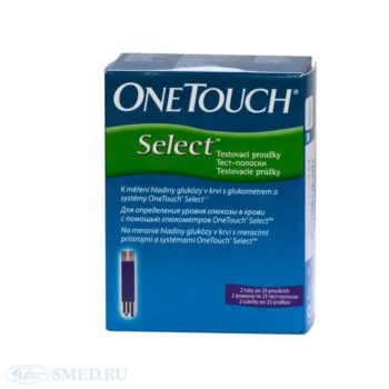 Тест-полоски ВанТач Селект (OneTouch® Select®) LifeScan | США