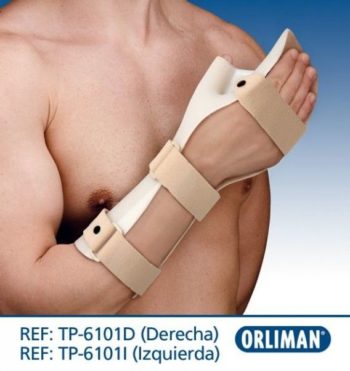 Корректирующая шина кисти с пальцами TP-6101D / TP-6101I Orliman
