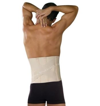 Ортопедический корсет с 4-мя модулируемыми ребрами и крестообразной стяжкой Т-1550, Тривес