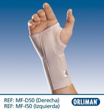 Ортез эластичный лучезапястного сустава MF-D50 / MF-I50, Orliman, Испания
