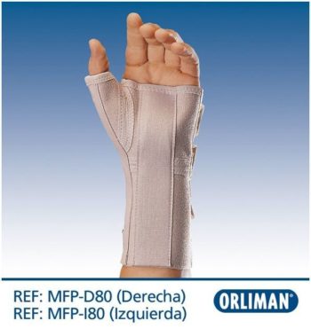 Бандаж на запястье удлиненный MFP-80 Orliman, Испания
